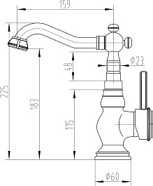 Milacio Смеситель для раковины Pekin MC.501.SL серебро – фотография-2